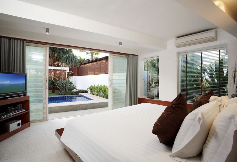 빌라 1 베드룸 - 수영장, La Flora Resort Patong