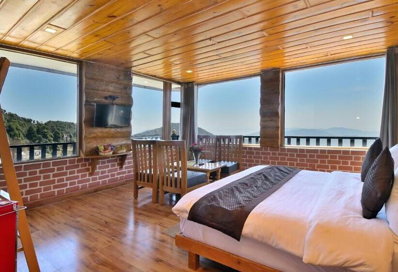 스탠다드 룸 킹사이즈 침대, La Riqueza Kanatal   Mountain View Rooms   Welcome New Year With Fresh Snowfall