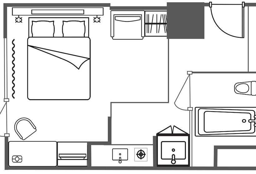 Студия Стандарт, Citadines Karasuma Gojo Kyoto