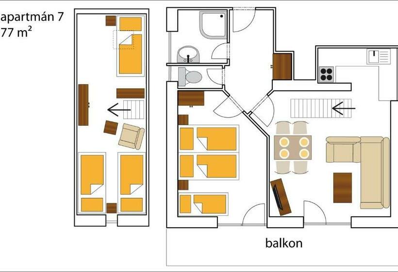 スイート（家族用）, Pension Aspen