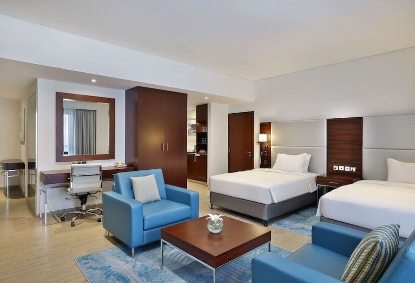 带海景的标准工作室, Hilton Dubai The Walk