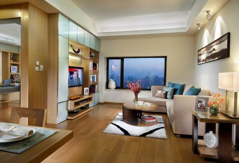 דירת אקזקיוטיב 2 חדרים, Somerset International Building Tianjin