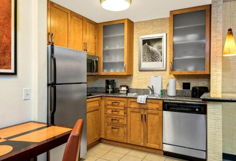 带大床的标准工作室, Residence Inn By Marriott San Antonio Seaworld/lackland