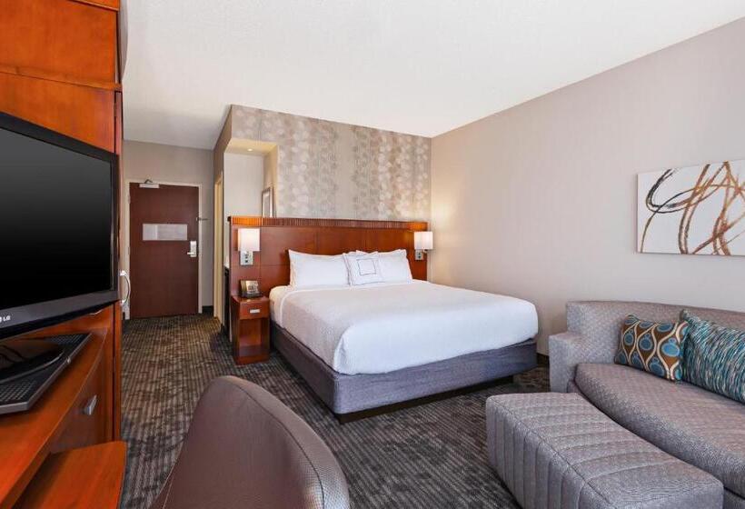 带大床的标准间, Courtyard By Marriott Dallas Allen At Allen Event Center