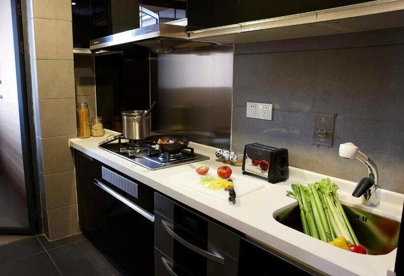 Апартаменты 1 Спальня, Dan Executive Hotel Apartment Zhujiang New Town Freeshuttle Bus To Cantonfair Duringcanton Fair Peri