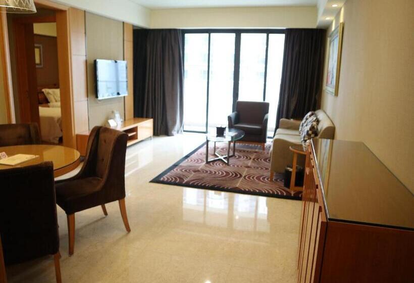 آپارتمان 2 خوابه, Dan Executive Hotel Apartment Zhujiang New Town Freeshuttle Bus To Cantonfair Duringcanton Fair Peri