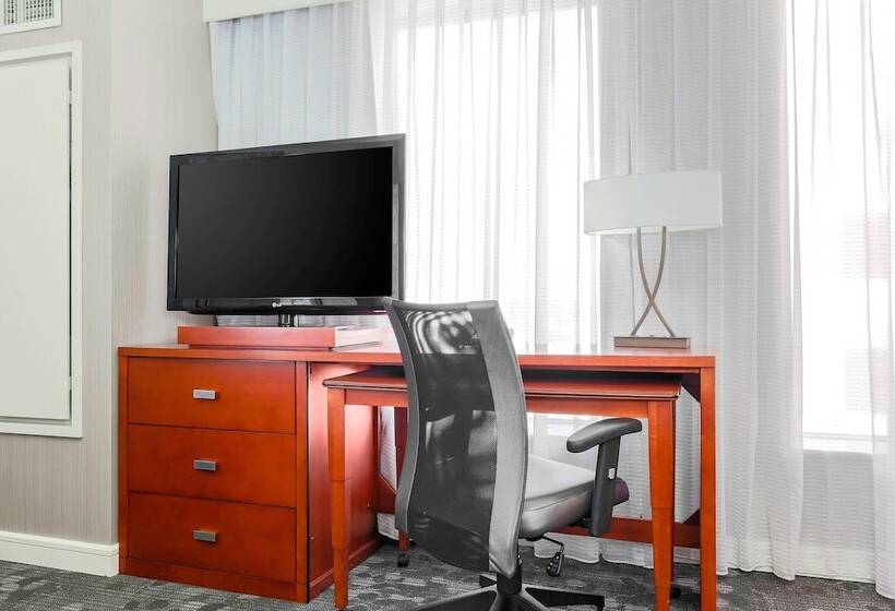 带双人床的标准工作室, Courtyard By Marriott Amarillo Downtown