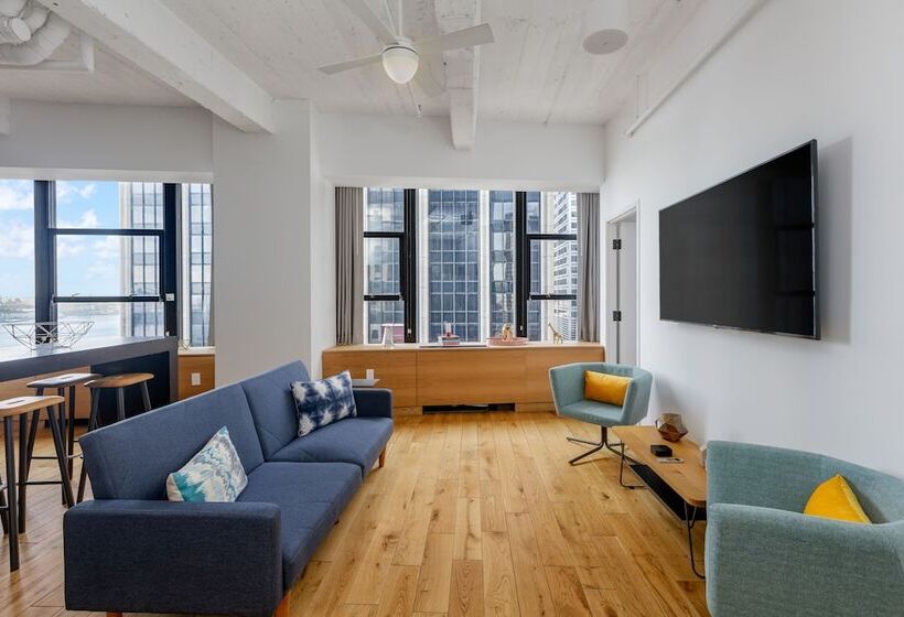 带3个卧室的公寓, Placemakr Wall Street