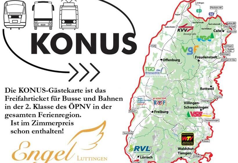 Номер Стандарт с Балконом, Gasthaus Engel Luttingen