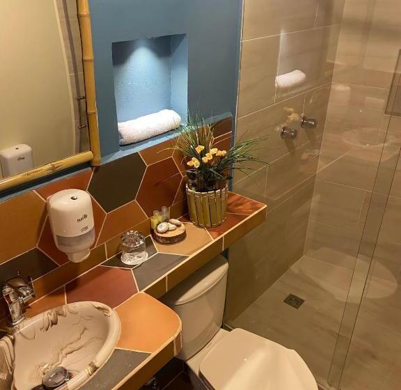 스탠다드 룸 더블 침대 2개, Ayenda Hotel Bambu Guatape
