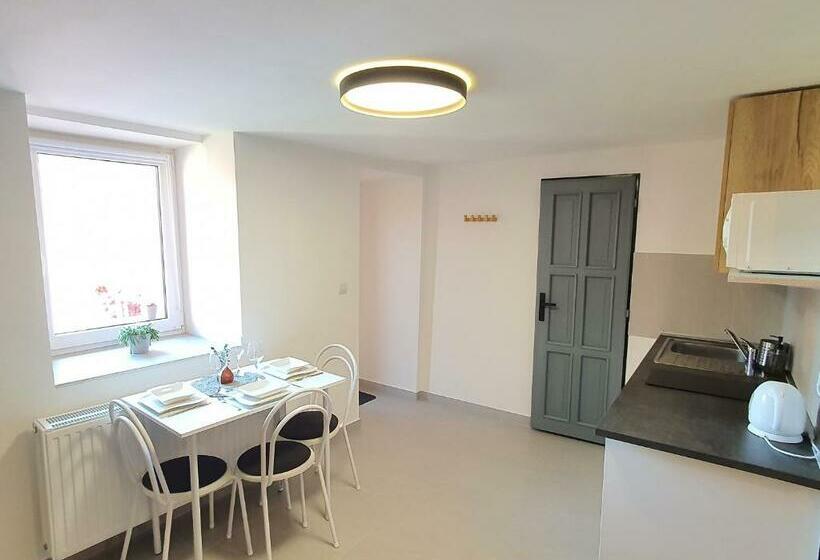 带1个卧室带花园景观的公寓, Apartmány černý Kohout