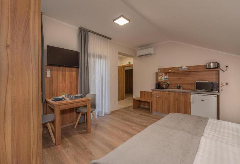 Апартаменты 1 Спальня с Балконом, Hídfő Apartman Nyugalom Szigetei