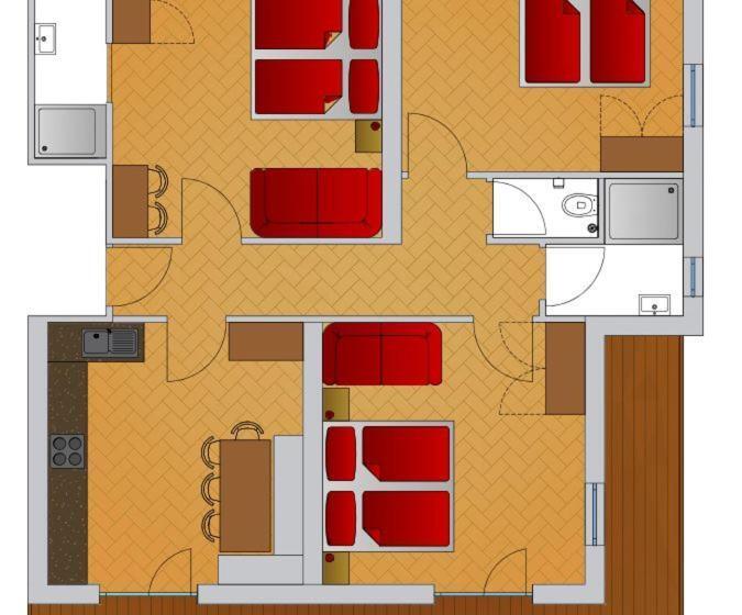 침실 3개 아파트, Haus Renate