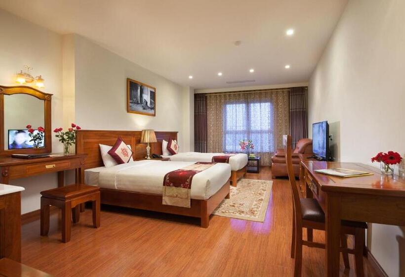 琮城市景观的豪华间, Sq Hang Gai Hotel & Spa