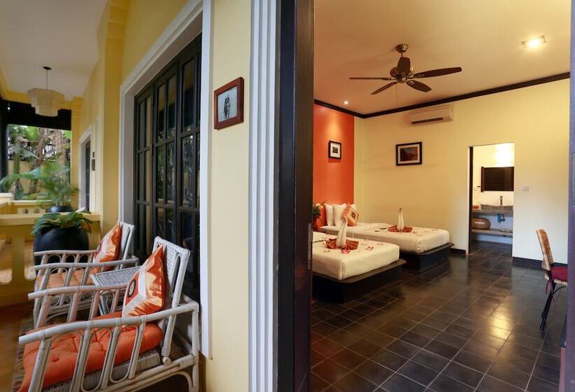 코티지 풀장 전망, Residence Indochine D'angkor
