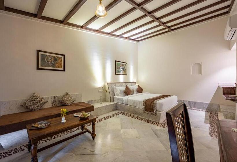 Вилла 1 Спальня Вид на Сад, Aangan Resort Ranthambhore   A Private Pool Villa