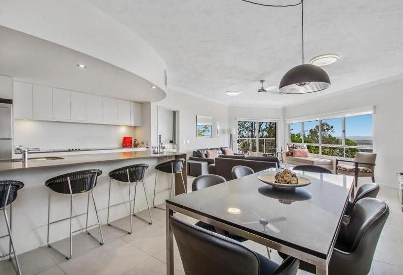 3침실 디럭스 아파트 바다 전망, The Lookout Resort Noosa