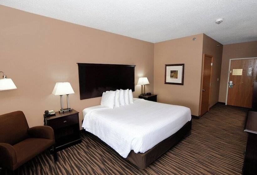Номер Стандарт Кровать Кинг Адаптированный для Инвалидов, Cobblestone Inn & Suites   Denison | Majestic Hills