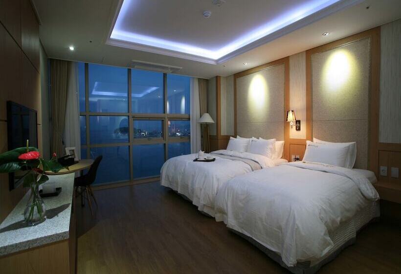 اتاق لوکس با چشم‌انداز دریا, Benikea Hotel Yeosu
