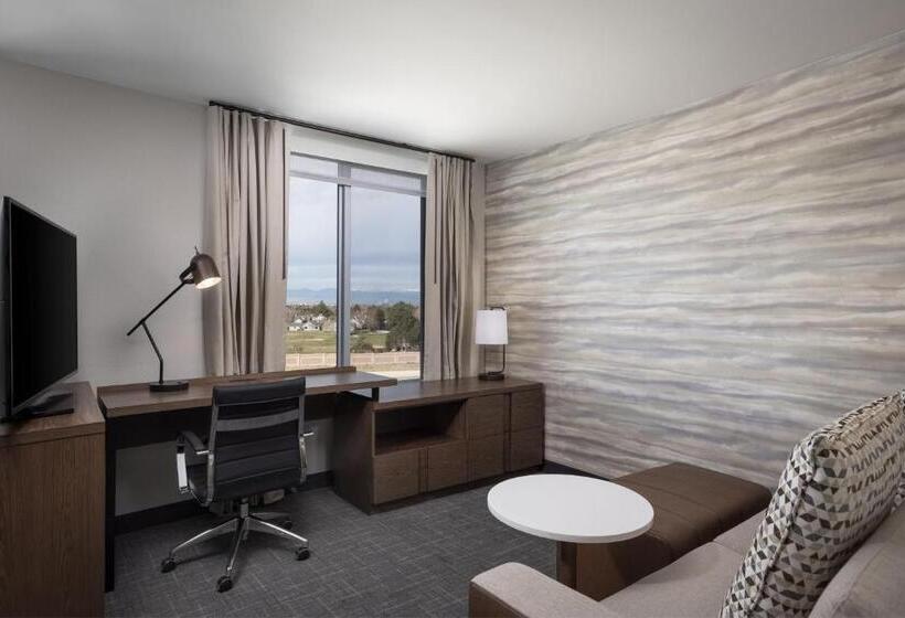带大床的标准工作室, Residence Inn By Marriott Denver Aurora