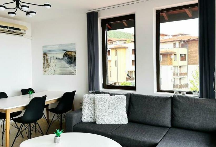 带1个卧室的带海景的公寓, Etara 2, Sveti Vlas   Apartello⊛com