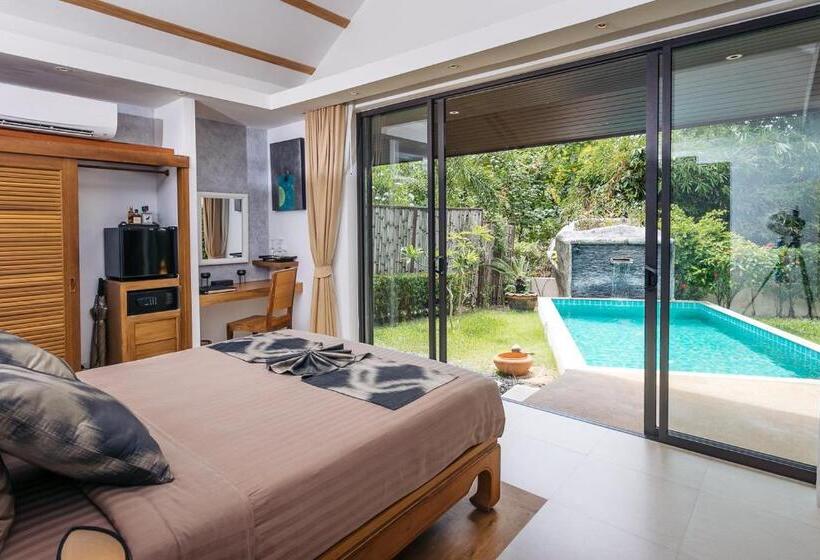 침실 1개 디럭스 빌라, Khwan Beach Resort   Luxury Glamping And Pool Villas Samui   Adults Only   Sha Extra Plus