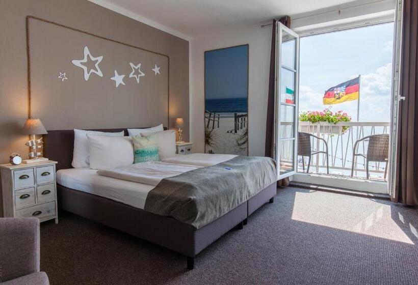 스탠다드 발코니 룸 바다 전망, Akzent Strandhotels Seestern, Delphin & Lachs