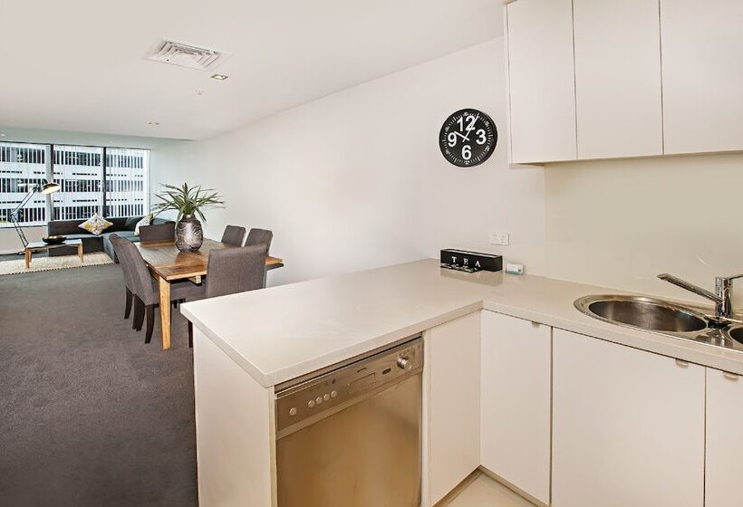 발코니가 있는 2 베드룸 아파트, Melbourne Holiday Apartments Flinders Wharf