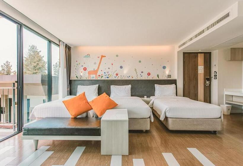 اتاق خانوادگی با چشم‌انداز باغ, Sand Dunes Chaolao Beach Resort