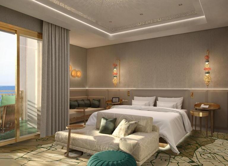 带大床的豪华间, Four Seasons Hotel Rabat At Kasr Al Bahr