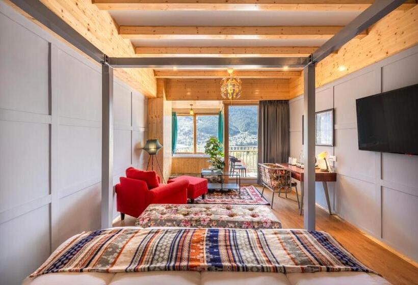 اتاق استاندارد با تخت بزرگ, Echor Himalayan Heights Luxe Manali