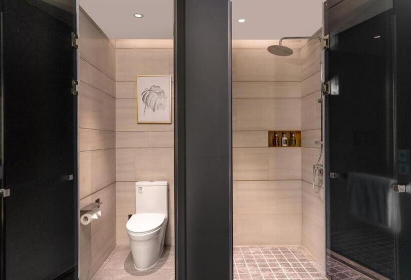 غرفة ديلوكس سرير كينج, Echarm Plus Hotel   Foshan Smart New City Zhangcha Metro Station Branch