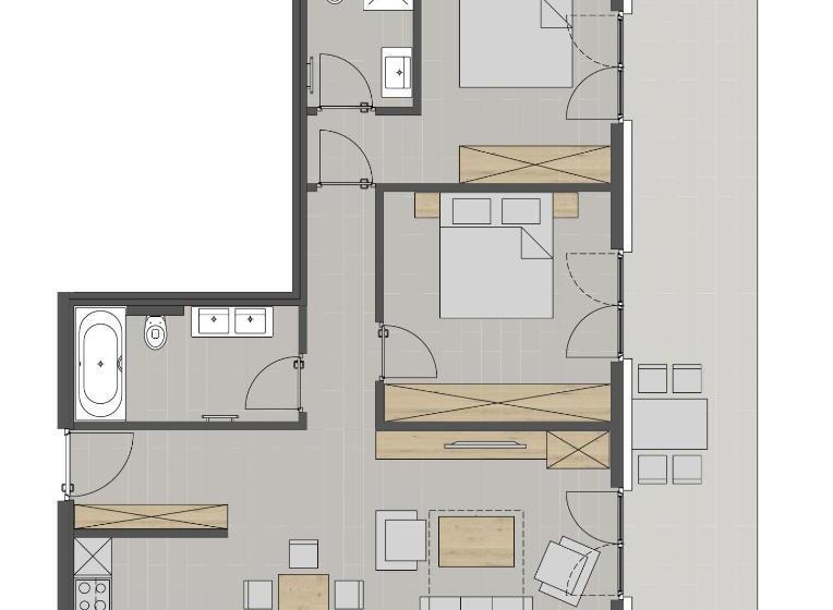آپارتمان 1 خوابه, Alpinlodges Kühtai