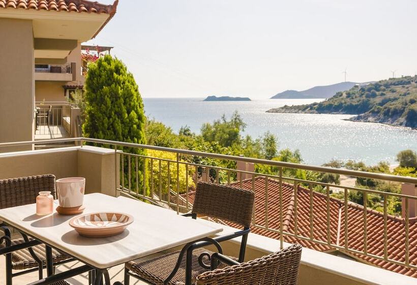 带海景的复工套房, Paramithenio Village Beach Resort & Spa