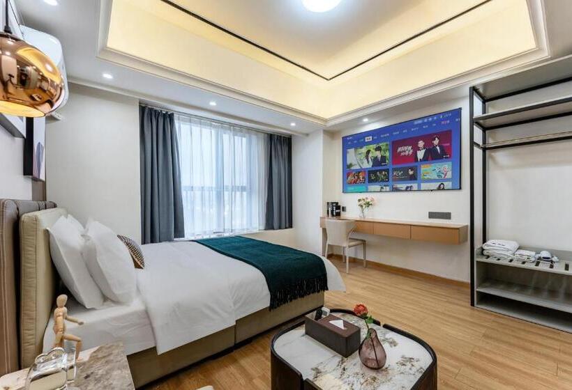 Quarto Deluxe, East Maple International Apartment   Guangzhou Luogang Wanda Plaza Suyuan Metro Station