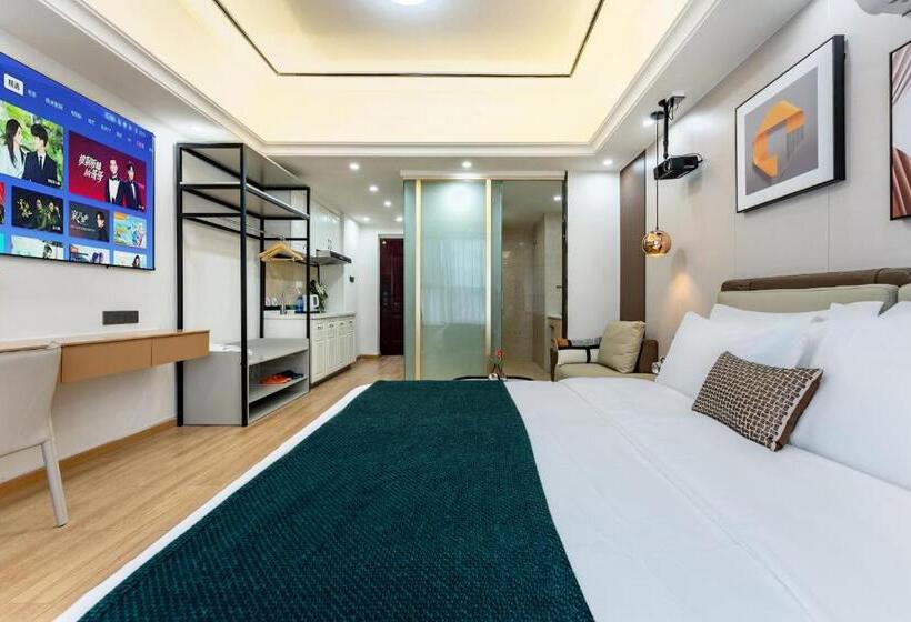 Quarto Deluxe, East Maple International Apartment   Guangzhou Luogang Wanda Plaza Suyuan Metro Station