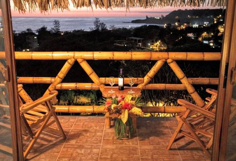 オーシャンビューデラックスルームバルコニー付き, Nativa Bambu Ecolodge