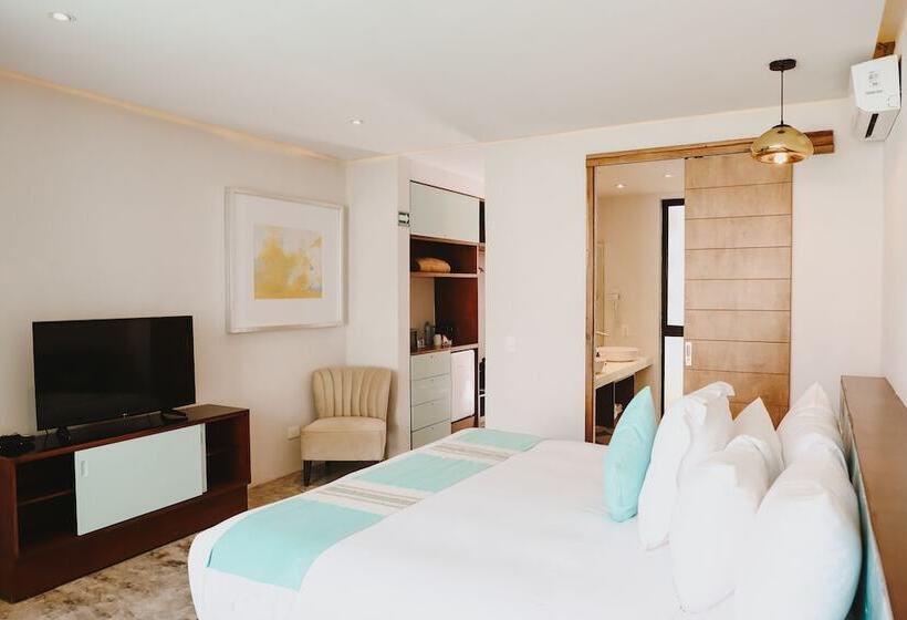 プールの見えるデラックスルーム, O  Tulum Boutique Hotel   Adults Only