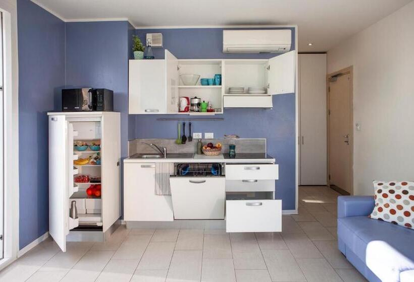 １ベッドルームペントハウスアパート, Residence Sunrise Cesenatico