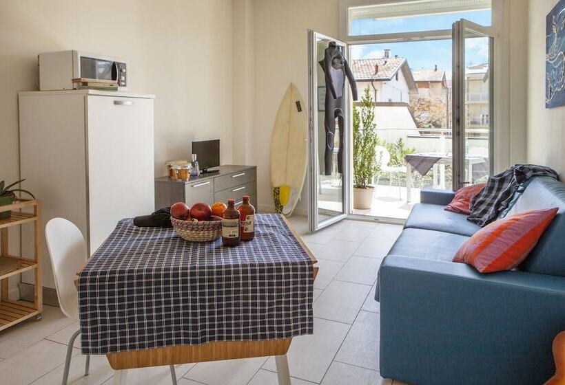 １ベッドルームのデラックスアパートメント, Residence Sunrise Cesenatico