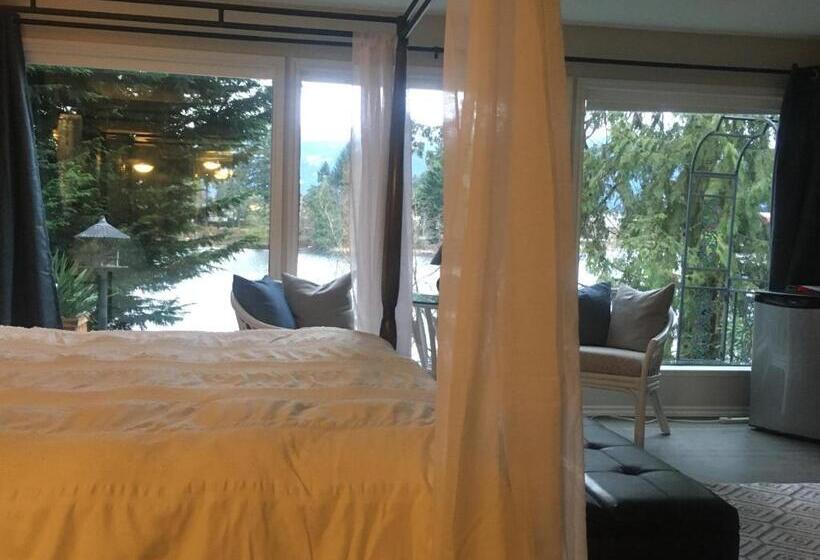 Deluxe Suite King Bed, Long Lake Waterfront Bed And Breakfast