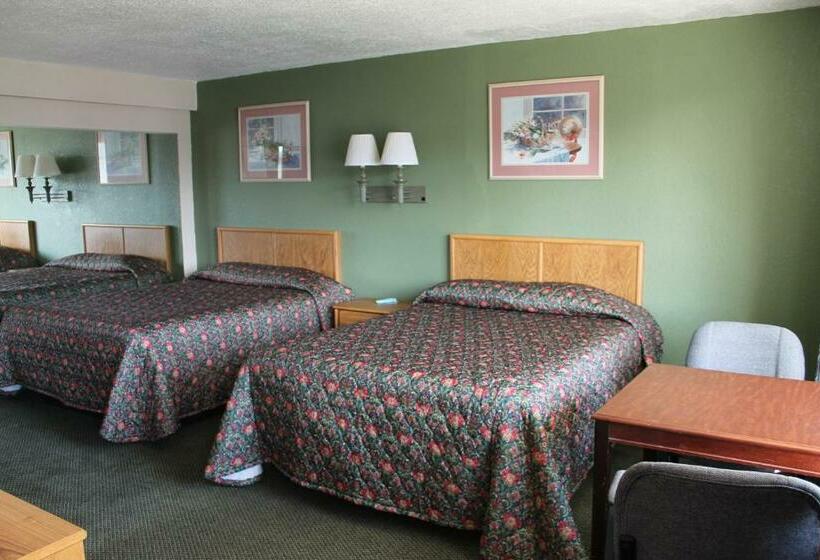 غرفه قياسيه سريرين مزدوجين, American Motor Inn   Rock Island