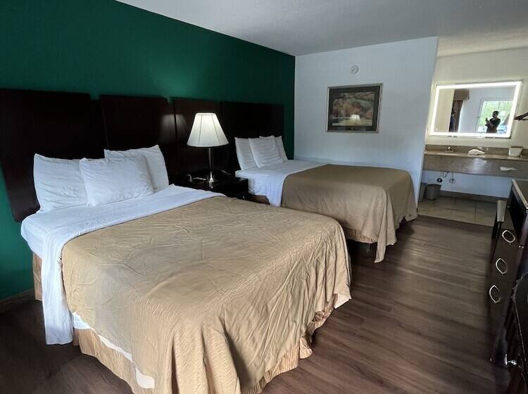 带2个双人床的标准工作室, Pinetree Inn