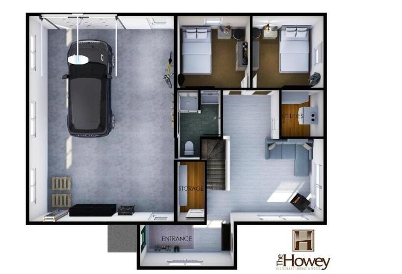 4间卧室的房子, Howey Bay Motel