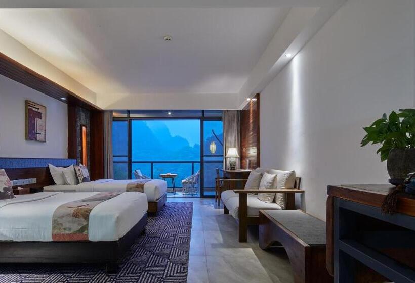 标准间带江景, Li River Resort