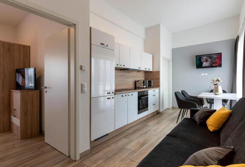 Полулюкс, Gleuel Inn   Digital Hotel & Serviced Apartments & Boardinghouse Mit Voll Ausgestatteten Küchen