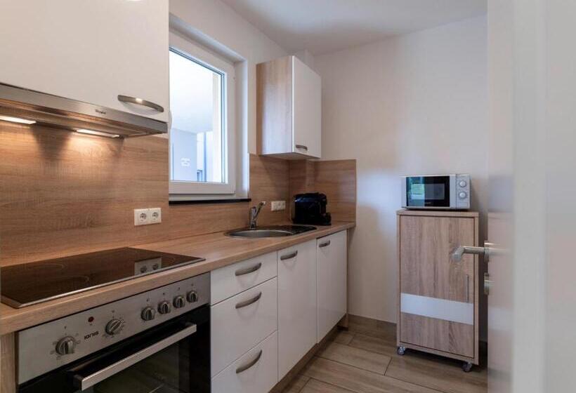 Семейное Студио, Gleuel Inn   Digital Hotel & Serviced Apartments & Boardinghouse Mit Voll Ausgestatteten Küchen