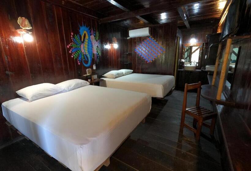 חדר סטנדרט נוף לגינה, Eco Cabañas Bluekay