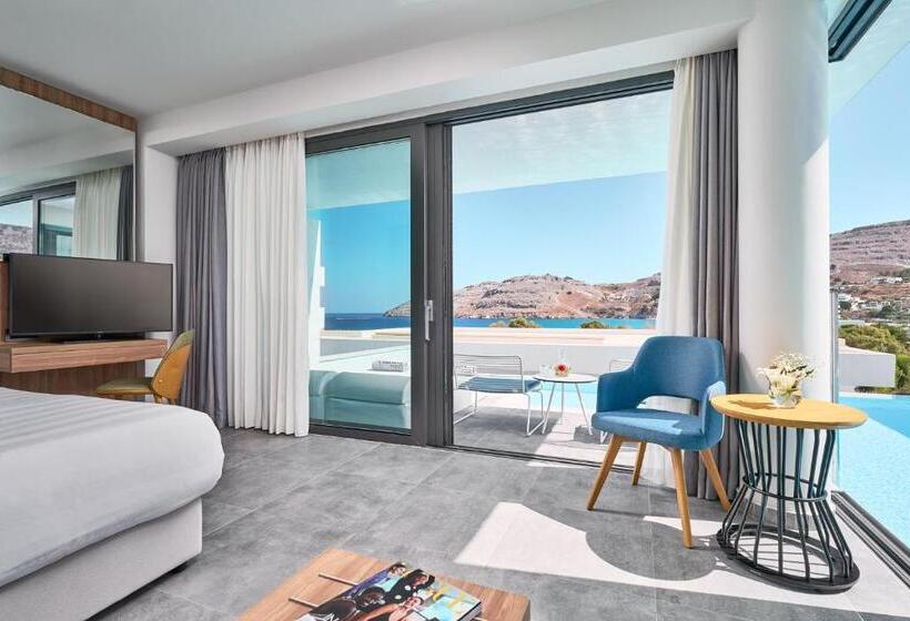 اتاق لوکس با چشم‌انداز دریا, Lindos Grand Resort & Spa   Adults Only