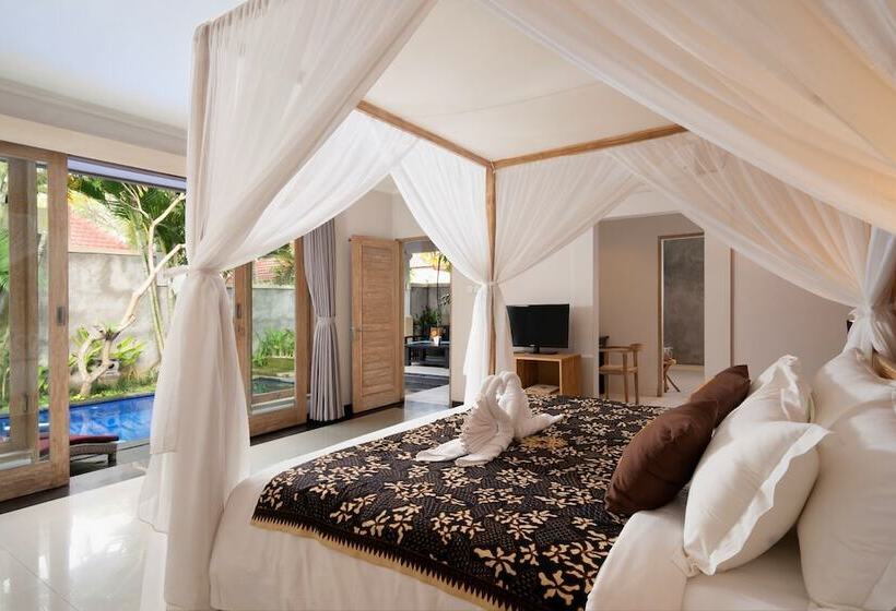 빌라 1 베드룸 - 수영장, Freddies Villas Ubud Bali